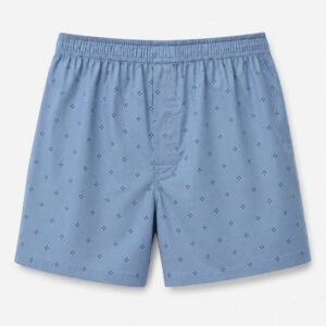 Light Blue Patterned Boxer
