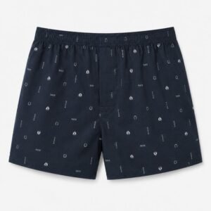 Men’s Charcoal Grey Triangle Print Boxer