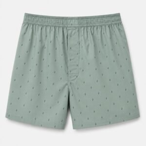 Sage Green Patterned Boxer
