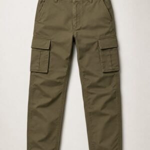Olive Green Cargo Pants Flat Lay