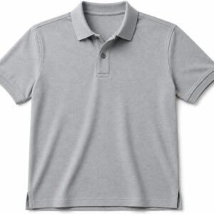 AATIRE Ash Grey Premium Collar T-Shirt