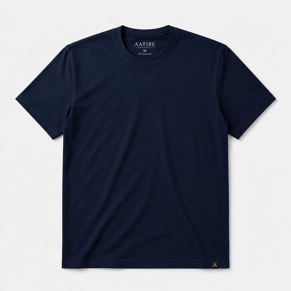 AATIRE Plain Blue Tshirt